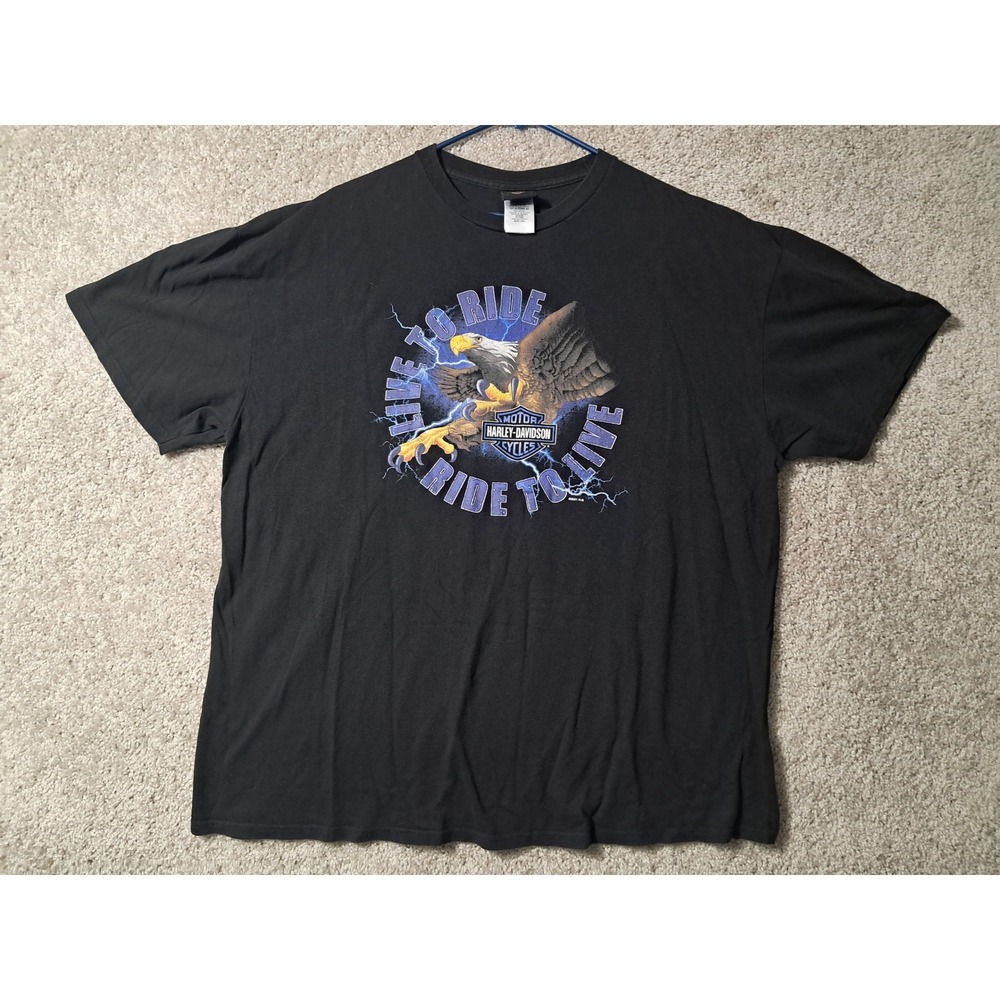 Harley-Davidson XXL T-Shirt Mens Black Live To Ride Apache Junction AZ